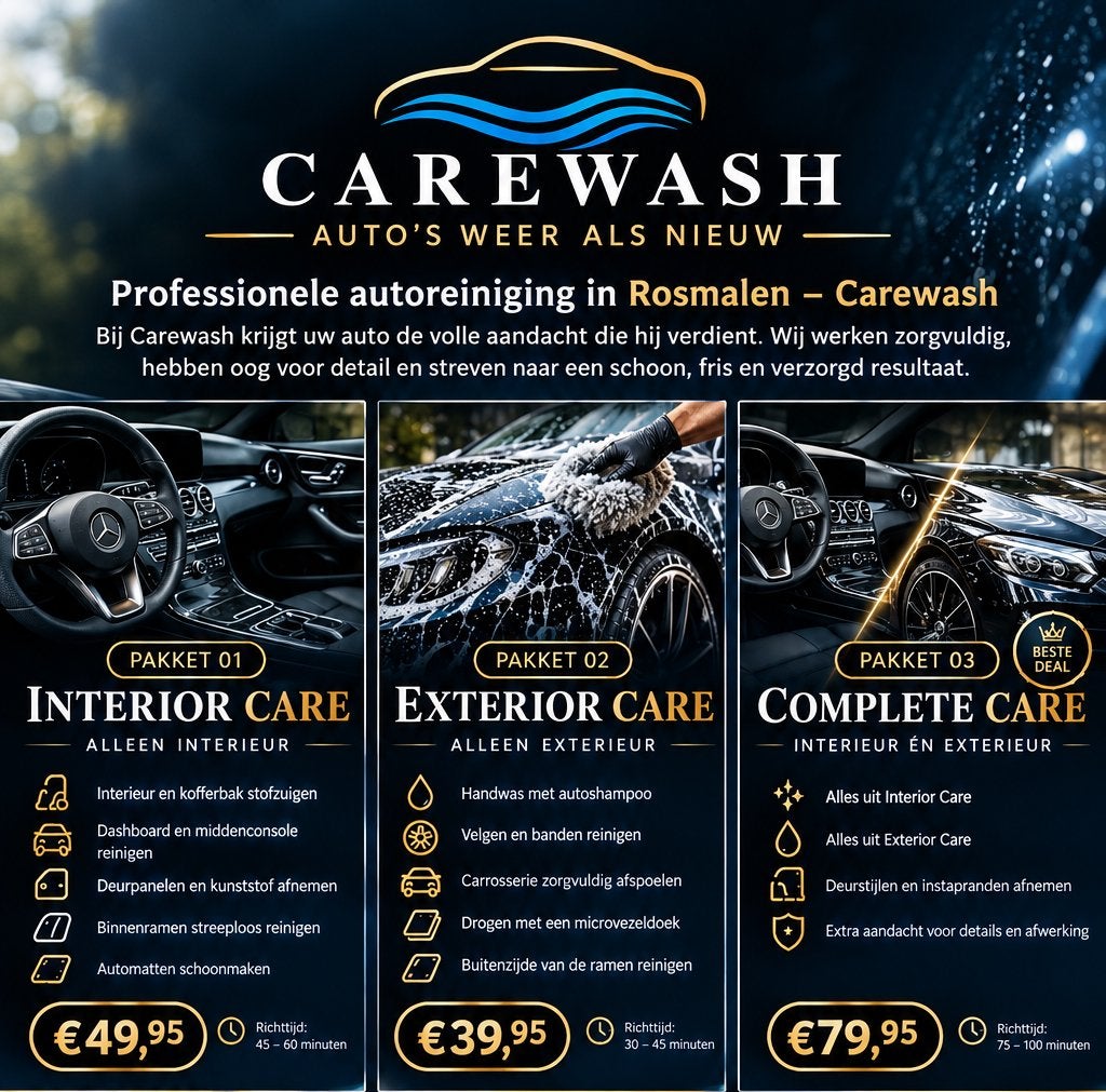 Professionele autoreiniging in ‘s-Hertogenbosch– Carewash, Ophalen