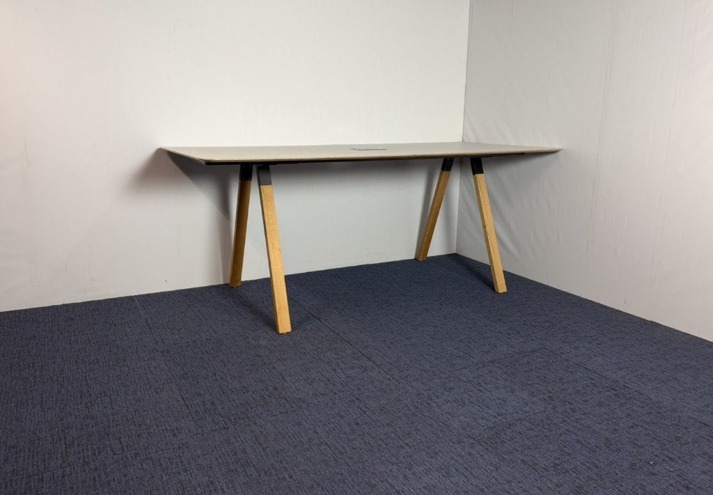 Hoge vergadertafel / Statafel Ahrend - 280 x 110 cm., Huis en Inrichting, Ophalen, Gebruikt, 120 cm, 280 cm