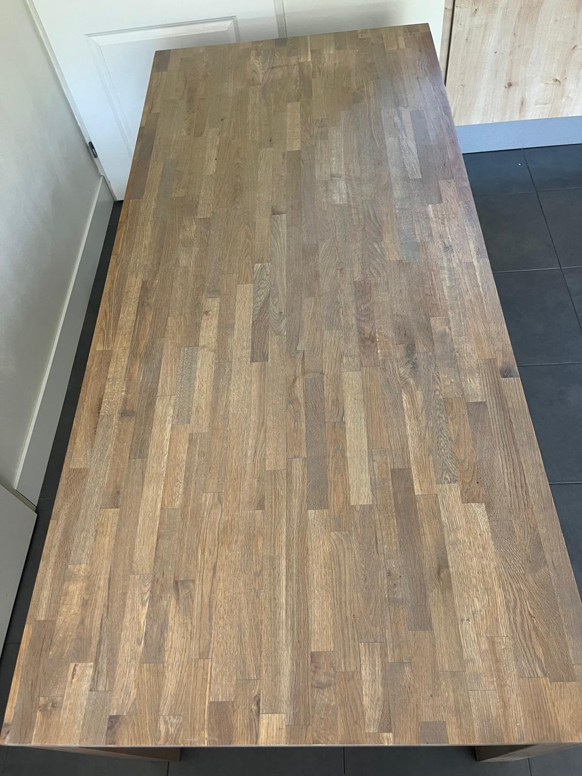 eikenhouten tafel, Huis en Inrichting, Ophalen, Gebruikt, Eikenhout, 200 cm of meer