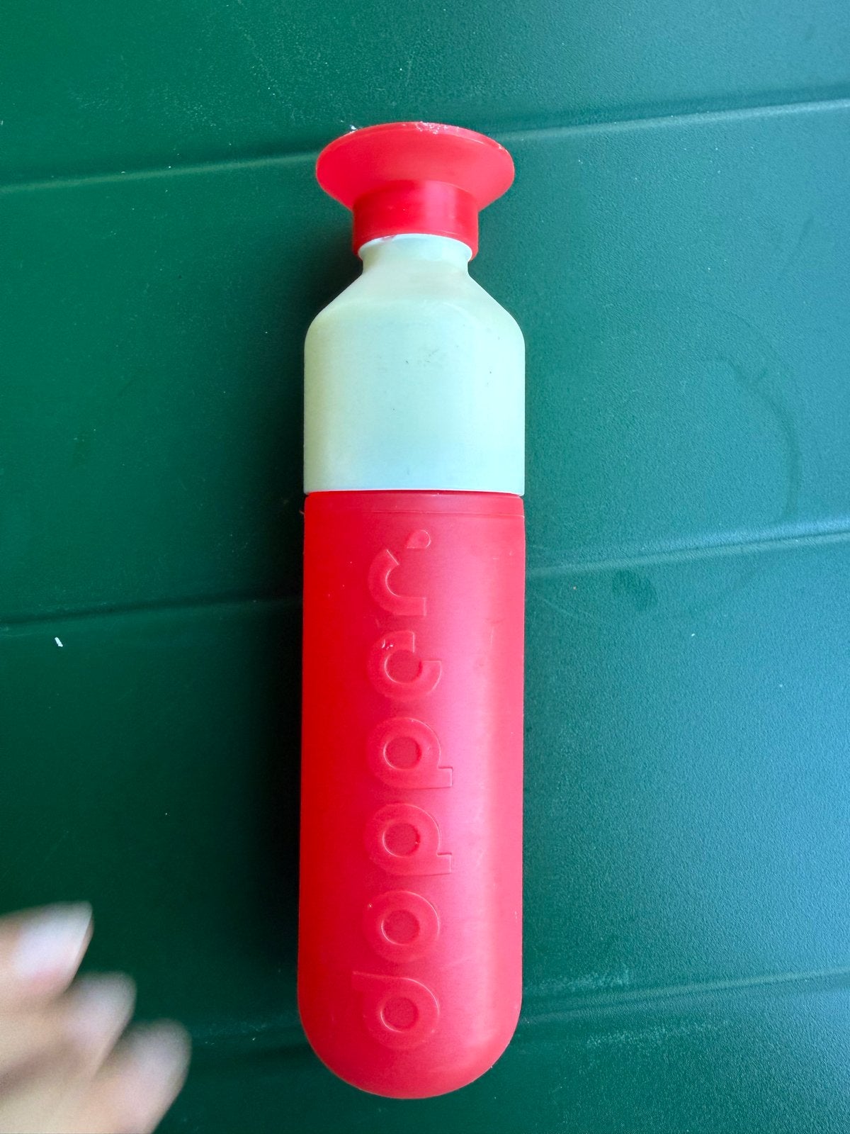 Dopper waterfles rood/wit - Gebruikt, Kunststof, Ophalen of Verzenden, Rood, Overige merken