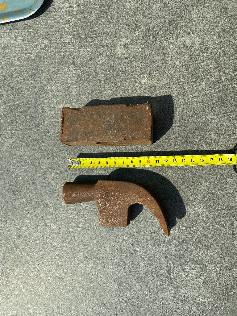 Vuist en klauwhamer zonder steel, Ophalen of Verzenden, Gebruikt