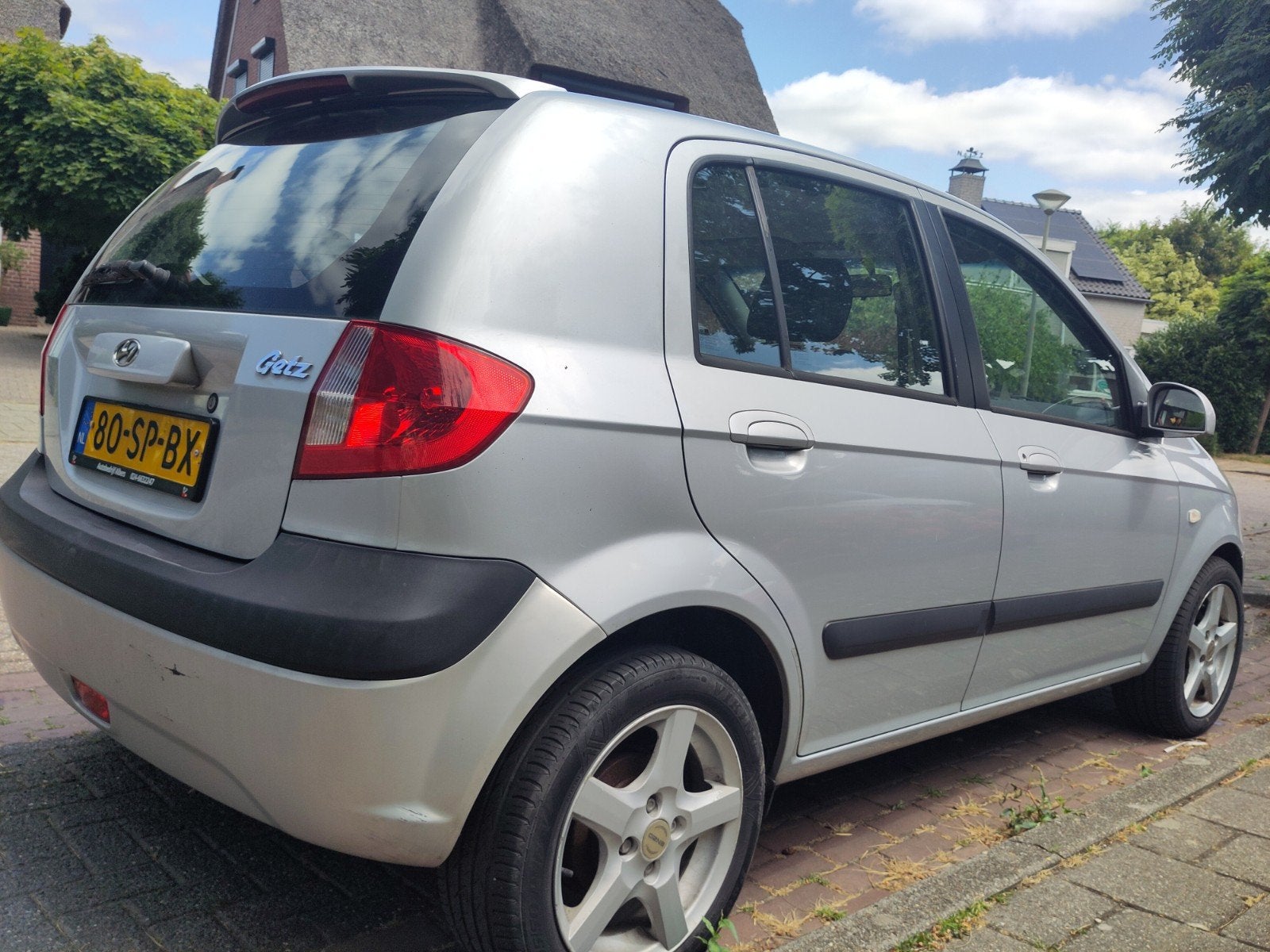 Hyundai Getz 1.4 5DRS 2006 Grijs, Auto's, Voorwielaandrijving, 450 kg, 40 €/maand, 4 cilinders