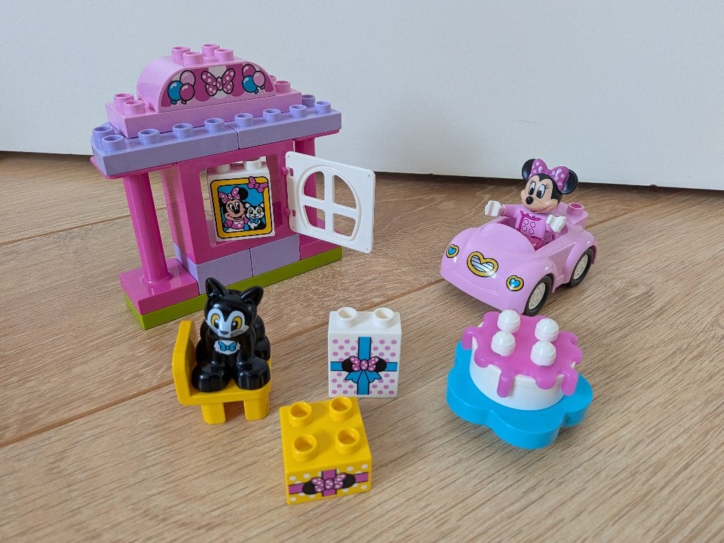 Lego duplo 10873 Minnie Mouse verjaardagsfeest, Gebruikt, Ophalen of Verzenden, Compleet, Complete set