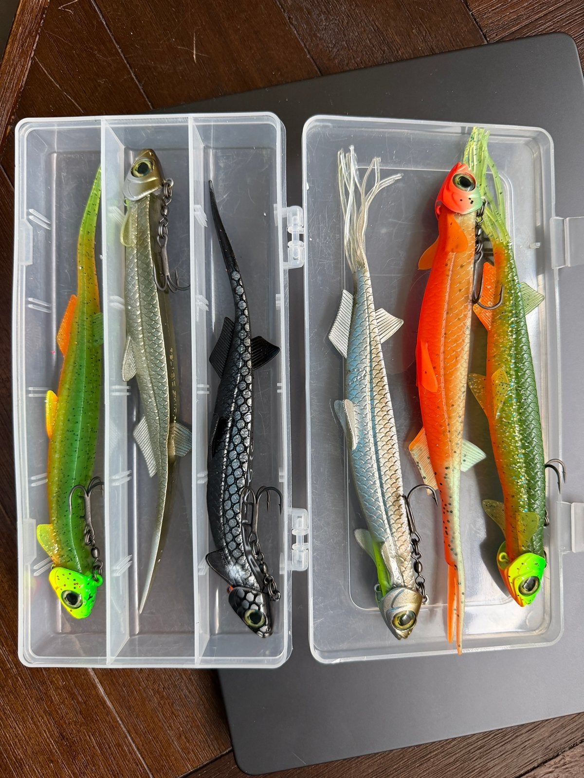 Quantum Pelagic Shad x 6 (in doos), Watersport en Boten, Ophalen of Verzenden, Zo goed als nieuw, Overige typen