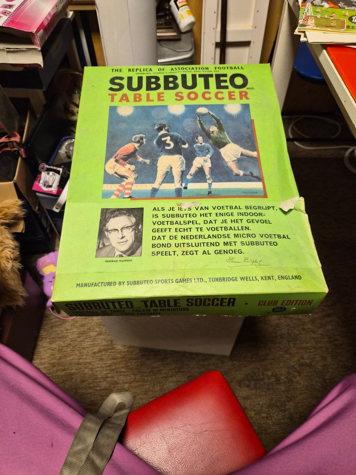 Vintage Subbuteo Tafelvoetbal Set - Club Editie, Ophalen of Verzenden, Gebruikt, Jongen of Meisje