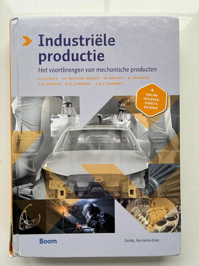 Industriële productie - 6e herziene druk, Ophalen of Verzenden, Gelezen, Werktuigbouwkunde