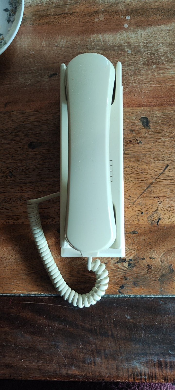 Vintage ATEA wandtelefoon - Crème wit, Ophalen of Verzenden, Gebruikt