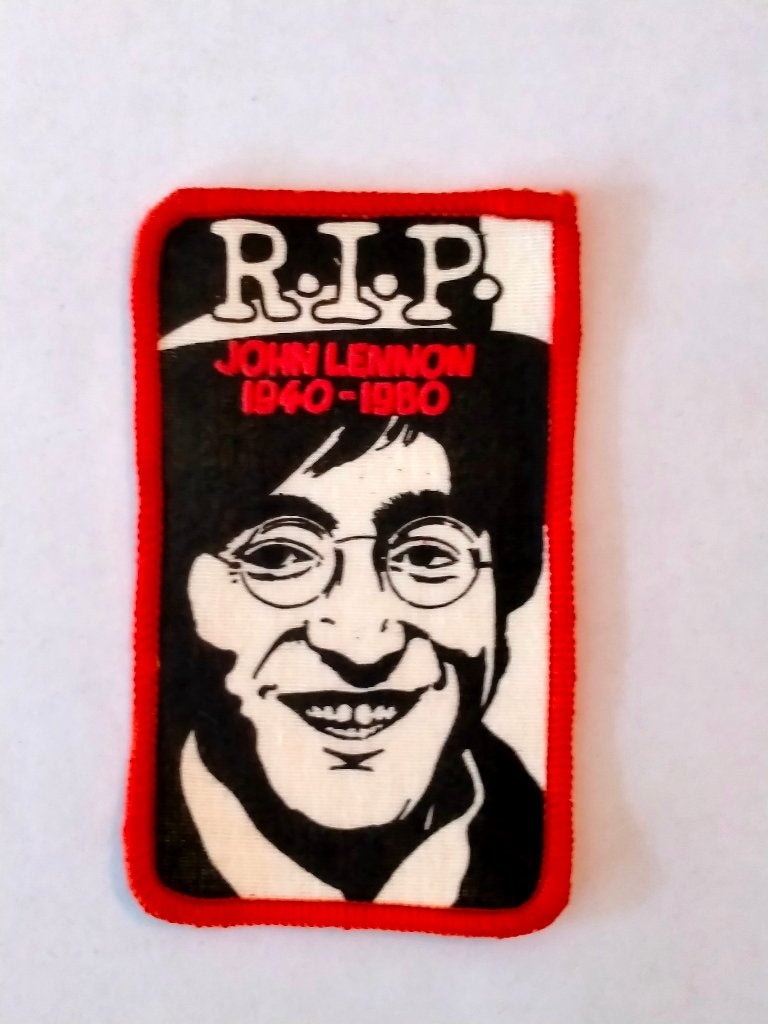 John Lennon the Beatles vintage kleding embleem muziek patch, Verzenden, Zo goed als nieuw, Kleding