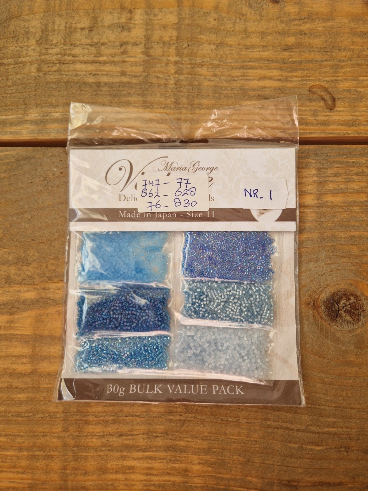 Miyuki delica kralen 11/0 blauw nr 1, Ophalen of Verzenden, Nieuw, Kraal