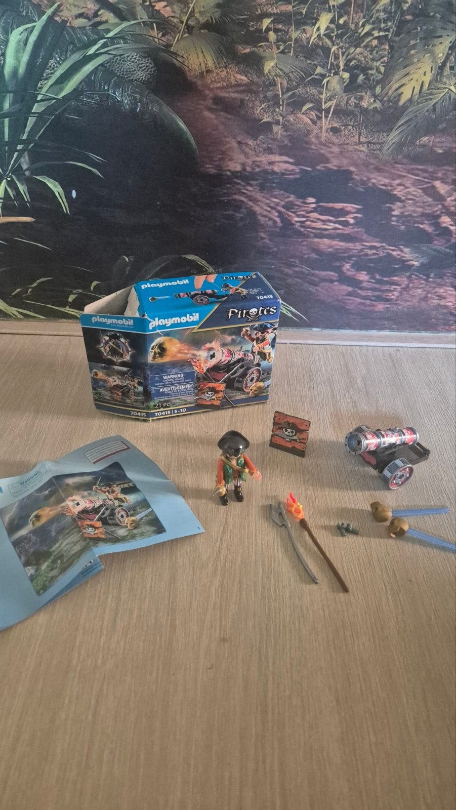 Playmobil Pirates Kanon met Piraat - Set 70415, Pirates, Complete set, Ophalen of Verzenden, Zo goed als nieuw