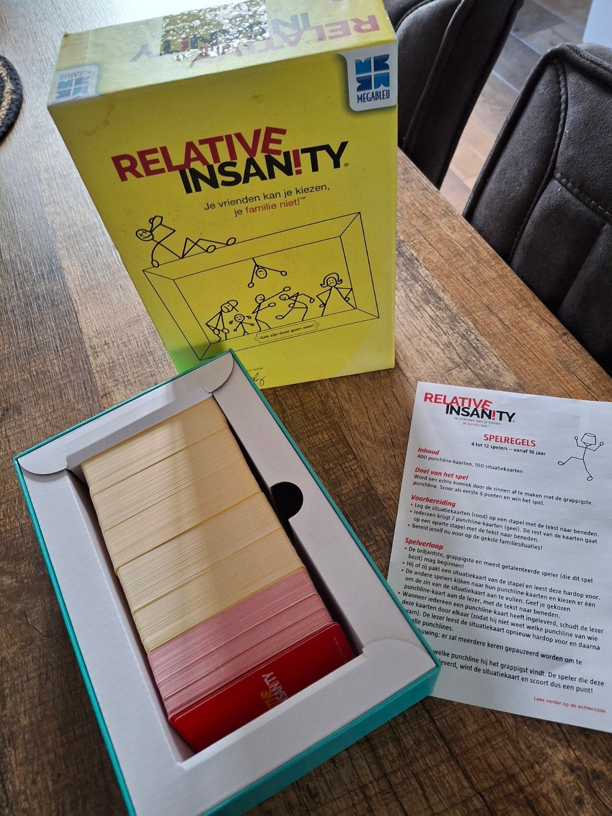 Relative Insanity, Vijf spelers of meer, Ophalen of Verzenden, Zo goed als nieuw, MEGABLEU