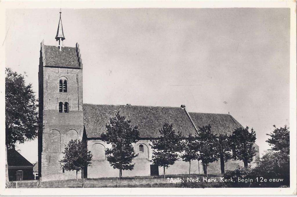 Anlo Ned Herv Kerk Oude Ongelopen Ansichtkaart ( A2193), Ophalen of Verzenden, Voor 1920, Ongelopen