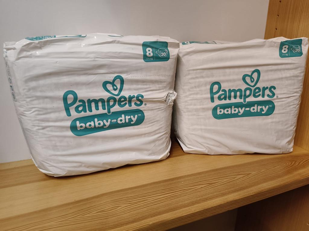 Pampers Baby-Dry Luiers Maat 8 (2x30 stuks), Ophalen of Verzenden, Nieuw