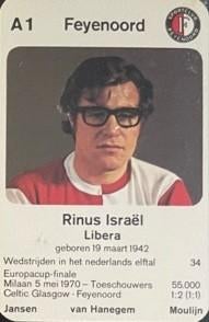 1970 kwartetkaart Raaf Feyenoord, Verzamelen, Sportartikelen en Voetbal, Verzenden, Gebruikt, Feyenoord, Poster, Plaatje of Sticker