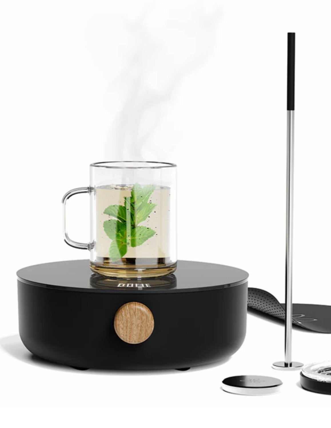 Heatle Inductie waterkoker, amper gebruikt in originele doos, 1 tot 2 liter, Ophalen, Zo goed als nieuw, Draadloos