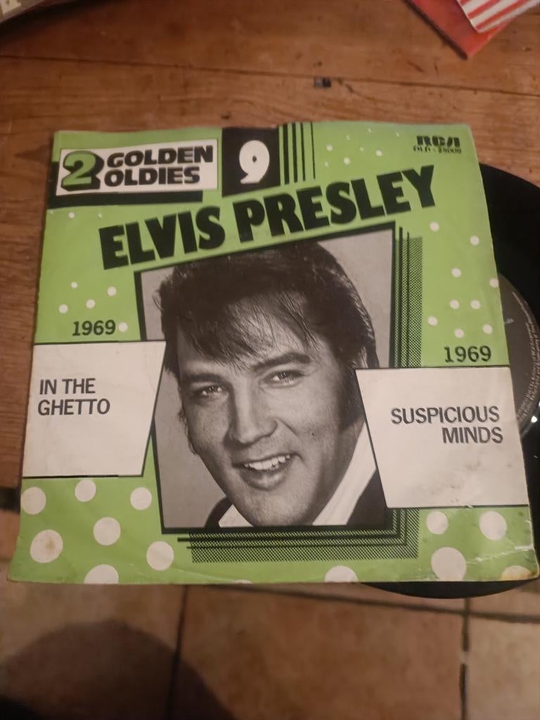 Elvis Presley - In the Ghetto / Suspicious Minds (Single), Cd's en Dvd's, Vinyl Singles, Gebruikt, 7 inch, Single, Ophalen of Verzenden