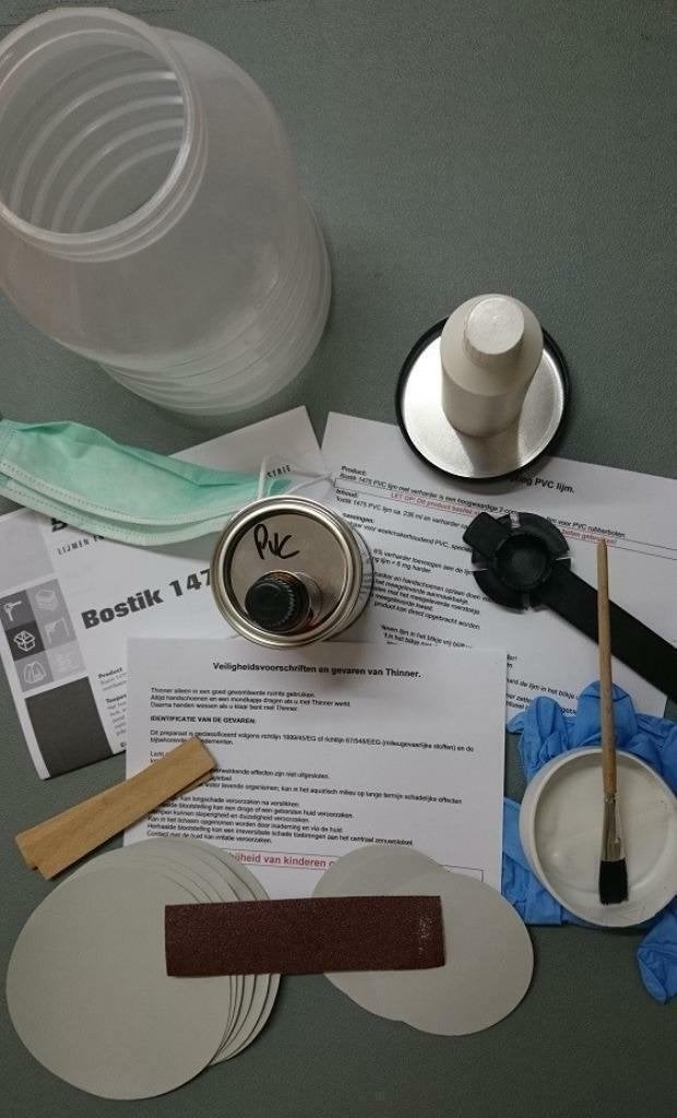 Reparatieset compleet voor reparatie PVC rubberboten €25,95, Ophalen of Verzenden, Nieuw, Onderhoud en Reparatie