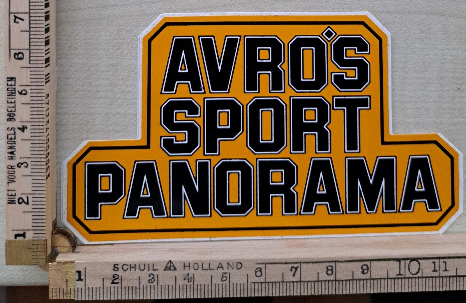 Vintage sticker AVRO'S sport panorama televisieprogramma, Ophalen of Verzenden, Zo goed als nieuw