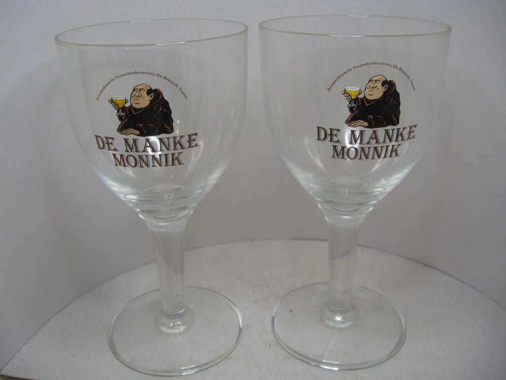 Trappist manke monnik brouwer de bekeerde suster Amsterdam, Ophalen of Verzenden, Zo goed als nieuw, Glas of Glazen, Overige merken
