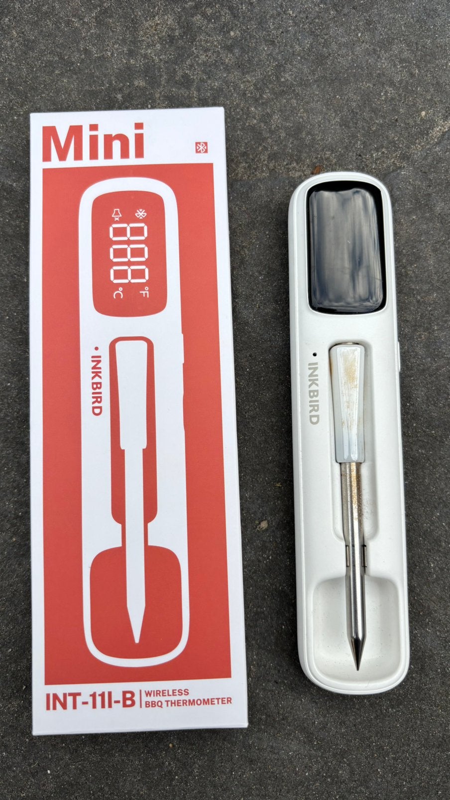 Inkbird INT-11I-B BBQ draadloze minithermometer, Ophalen of Verzenden, Gebruikt