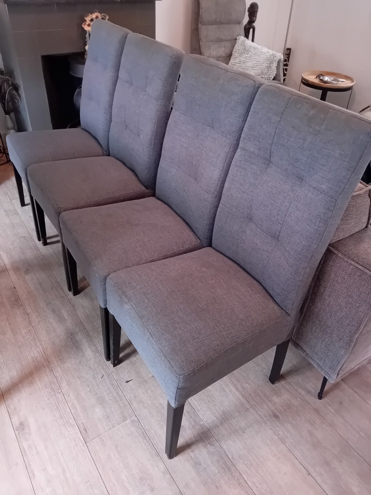 4 eetkamerstoelen, Ophalen, Gebruikt, Minder dan 75 cm
