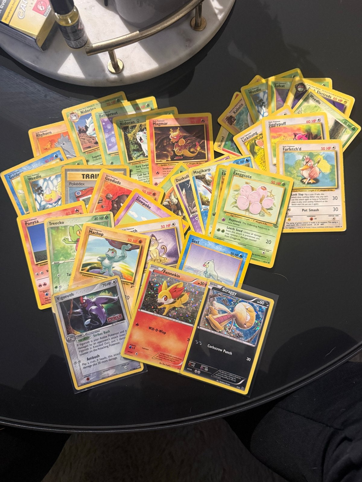 Diverse vintage Pokémon kaarten - Base Set en meer, Ophalen of Verzenden, Gebruikt, Meerdere kaarten, Foil