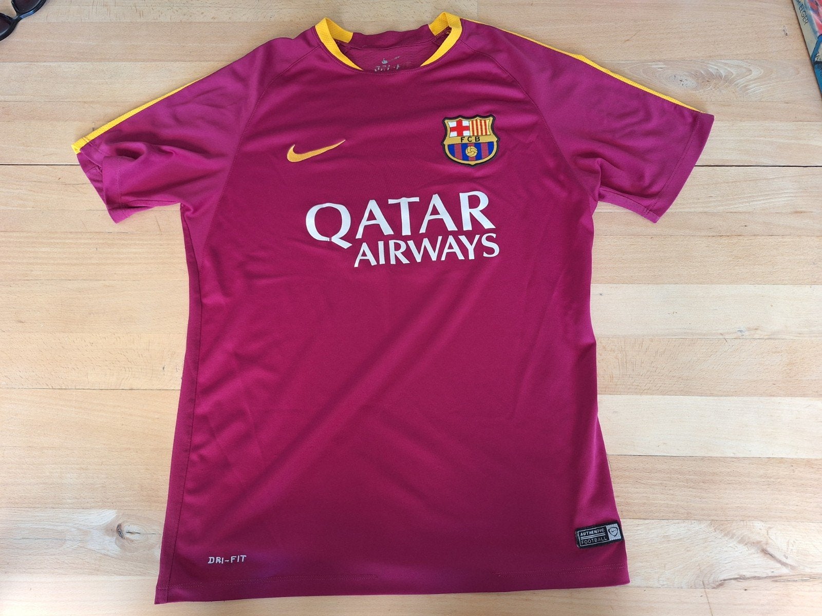 FC Barcelona uitshirt 2014/2015 - Maat 176, Ophalen of Verzenden, Zo goed als nieuw, Maat 46 (S) of kleiner, Blauw