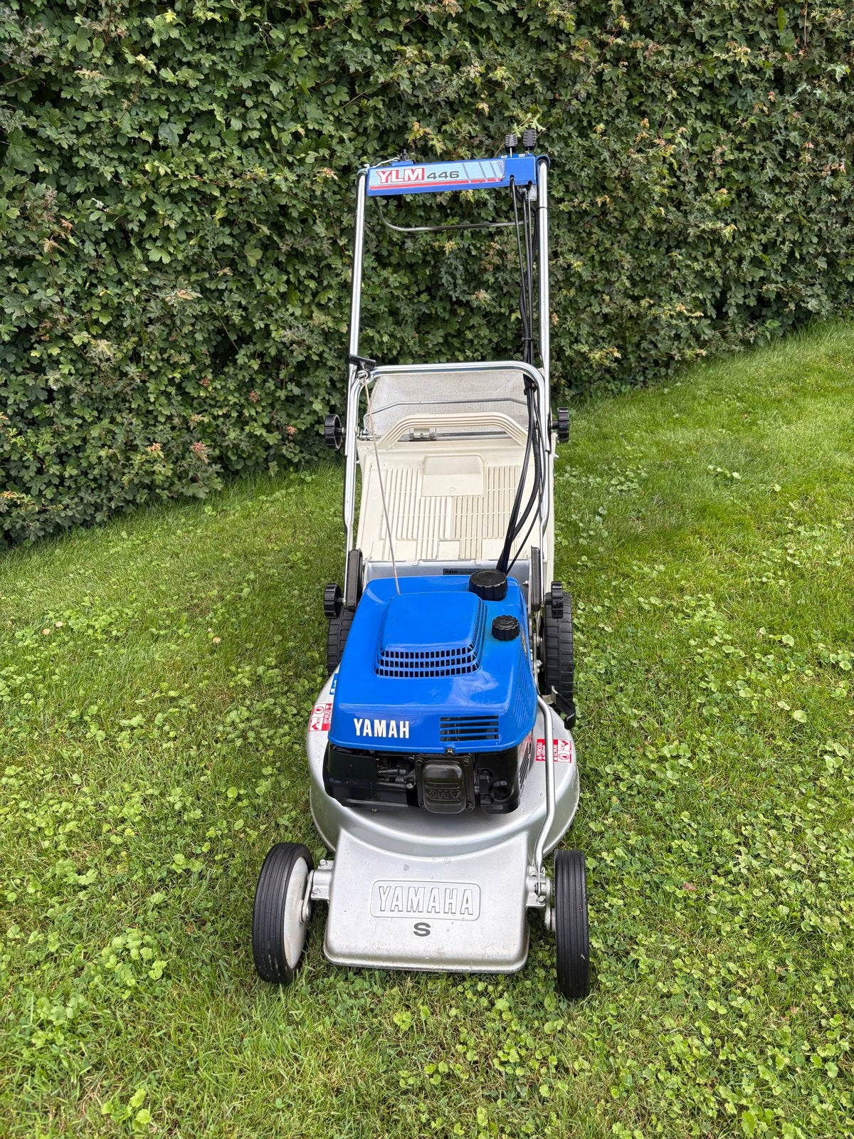 Yamaha YLM 446 Grasmaaier - Aluminium Maaidek, 2 Snelheden, Ophalen, Cirkelmaaier, Gebruikt, Versnellingen