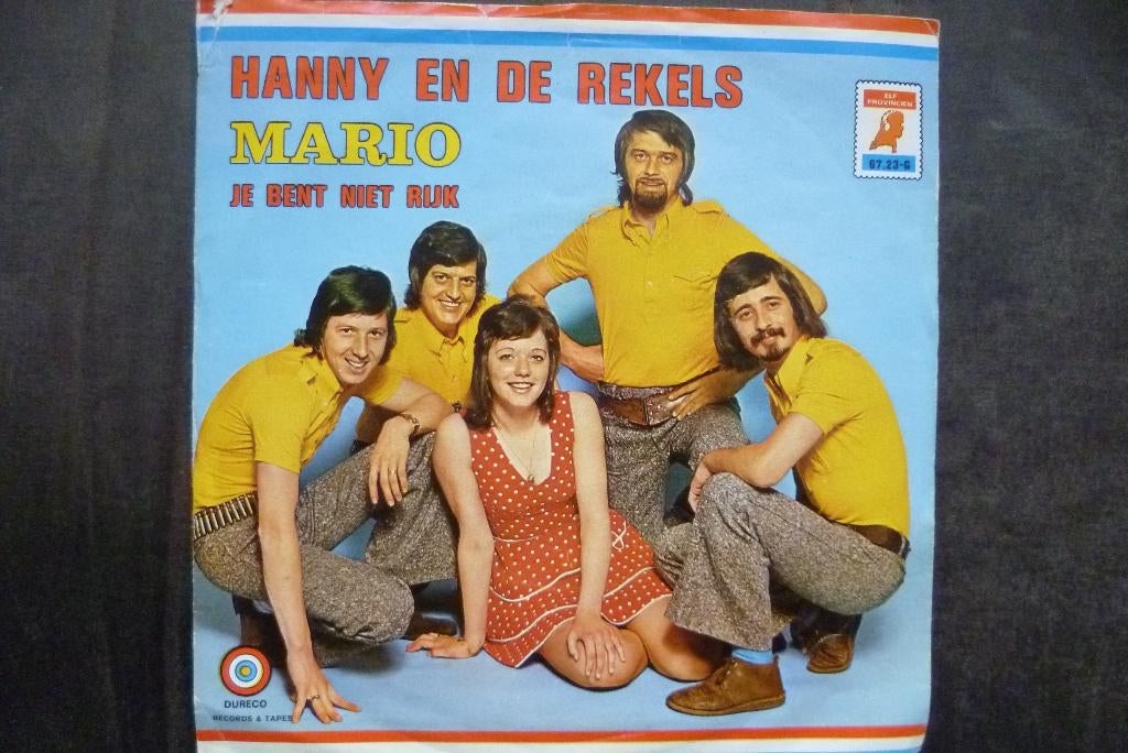 hanny en de rekels - mario, Cd's en Dvd's, 7 inch, Single, Ophalen of Verzenden, Zo goed als nieuw