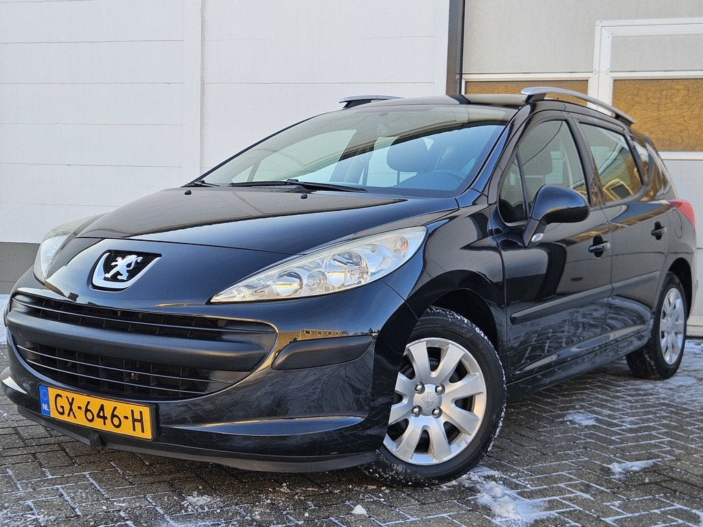 Peugeot 207 SW 1.4 VTi X-line / Panoramadak / Airco!, Stof, Gebruikt, 4 cilinders, Zwart