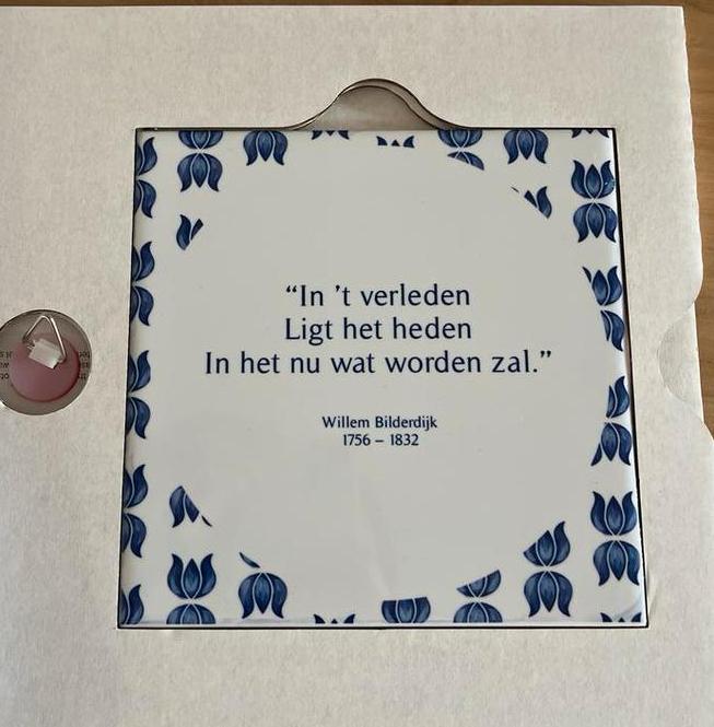 Wandtegel met spreuk - nieuw in doos, Ophalen of Verzenden