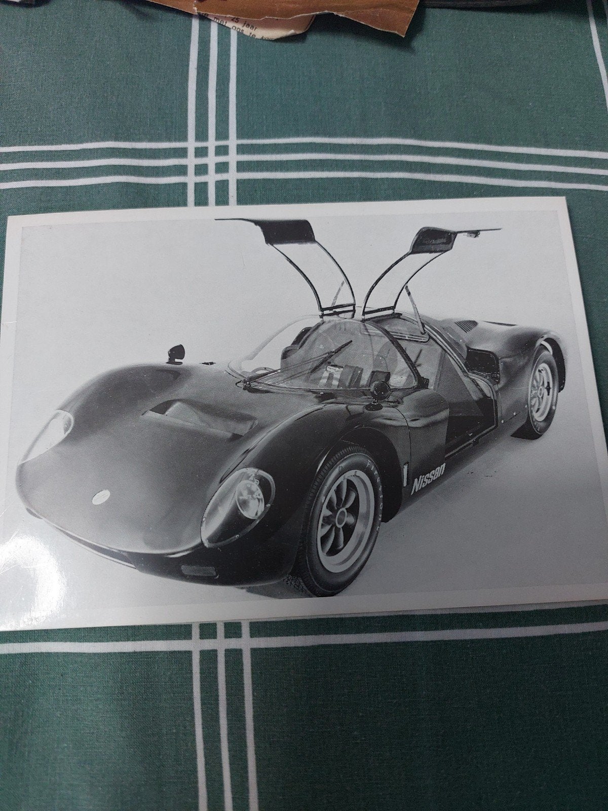 Zeldzame Nissan R 380 Mark II 2 Liter raceauto foto, Ophalen of Verzenden, Zo goed als nieuw, Nissan, Onbekend