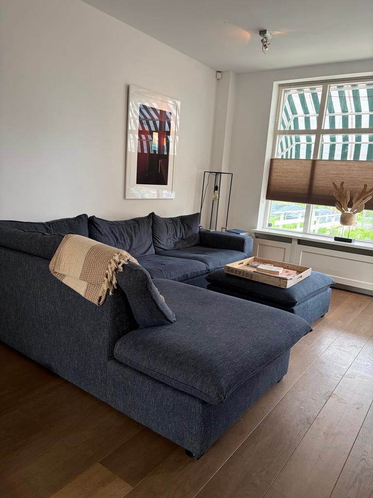 Grote hoekbank Sissy Boy met hocker - direct op te halen, Gebruikt, 100 tot 125 cm, Hoekbank, 300 cm of meer