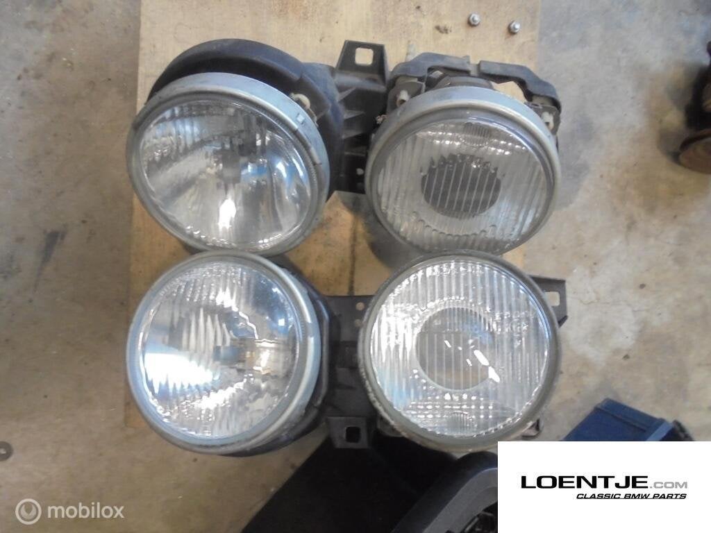 bosch koplampen set BMW e30 zonder smiley 325i 320i 318i etc, Gebruikt, Ophalen of Verzenden, BMW, BMW