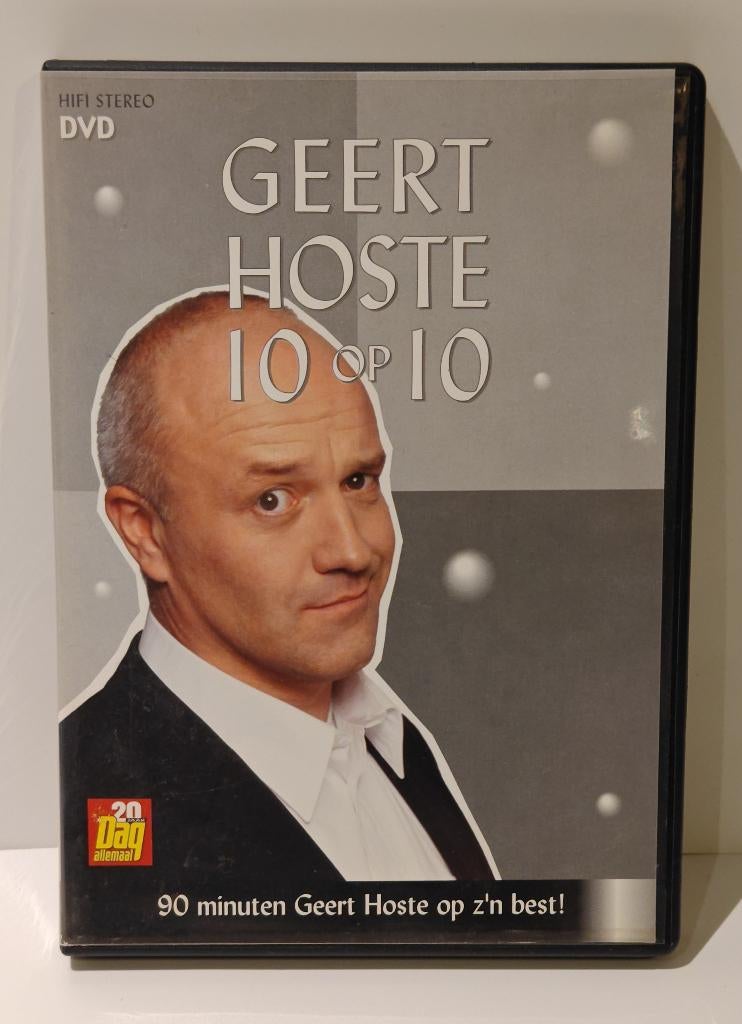 Geert Hoste dvd 10 op 10 Vlaamse humor cabaret show lachen, Ophalen of Verzenden, Zo goed als nieuw