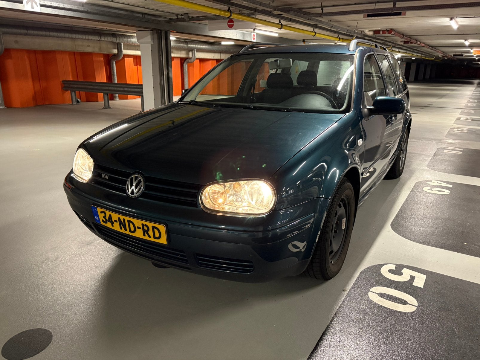 Volkswagen Golf 1.6 Variant 77KW 2003 Groen, Auto's, Volkswagen, 4 cilinders, Handgeschakeld, 1598 cc, 104 pk