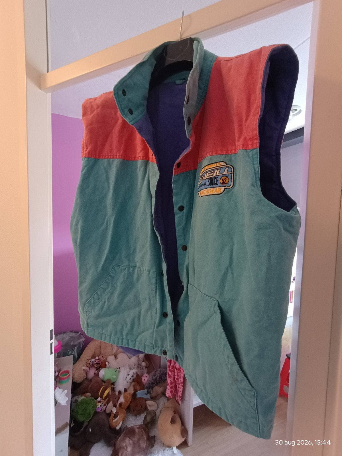 Vintage O'Neill bodywarmer, Kleding | Heren, Ophalen of Verzenden, Gedragen, Maat 56/58 (XL), Rood