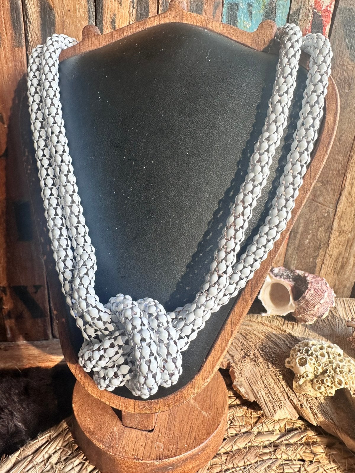 Mesh Knoopketting – Boho Ibiza Festival Style / nieuw, Ophalen of Verzenden, Nieuw, Overige materialen