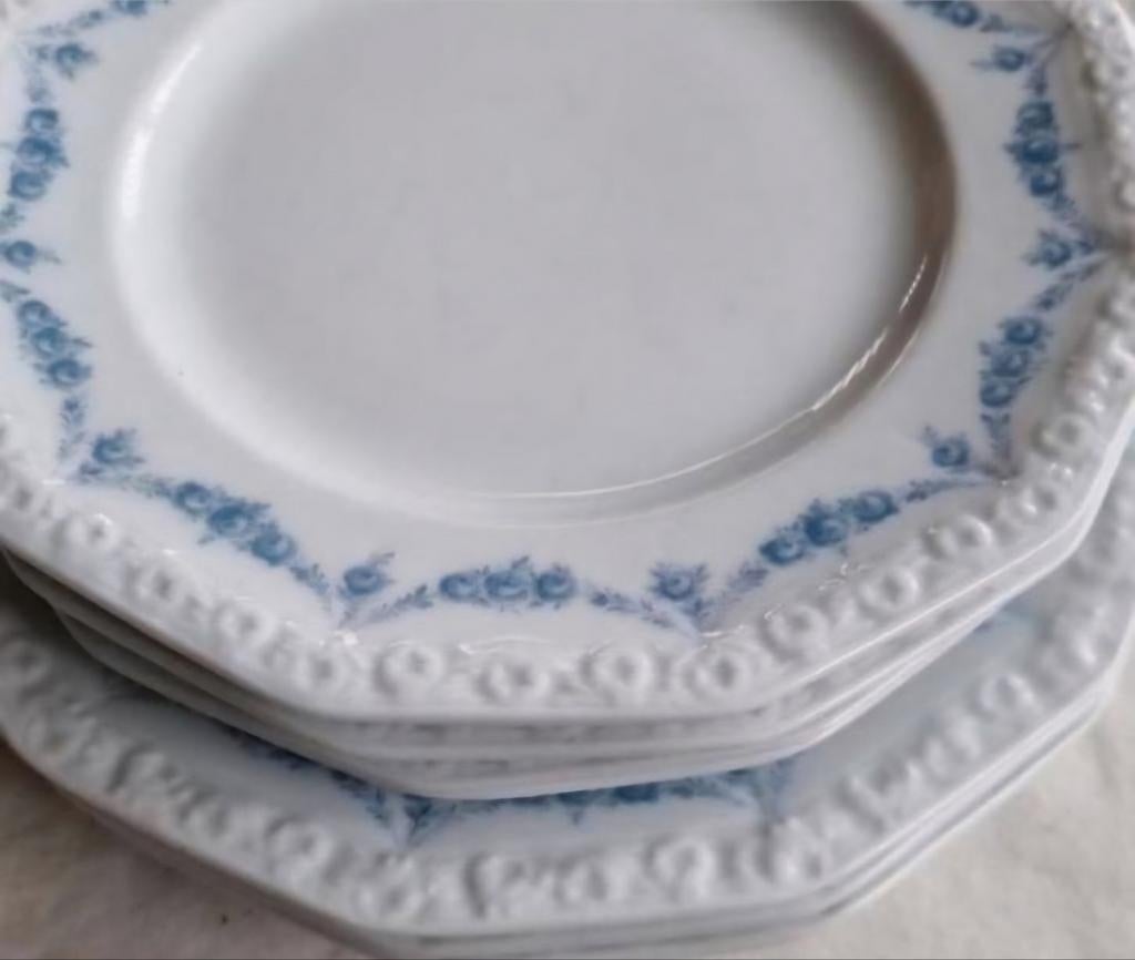 Rosenthal Classic Rose witte relief borden blauwe bessen, Ophalen of Verzenden