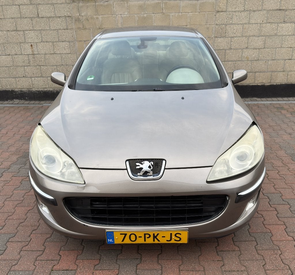 Peugeot 407 3.0-24V V6 XT Pack, Autom ,Bj 2004.heeft schade, Auto's, Beige, 2946 cc, 1600 kg, Zilver of Grijs