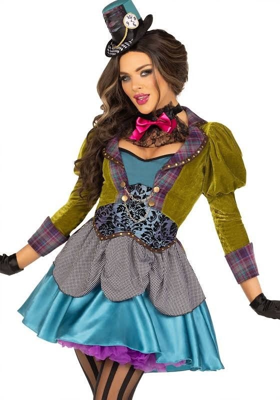Mad Hatter Halloween Carnaval Kostuum Dames Maat L, Maat 42/44 (L), Ophalen of Verzenden, Halloween, Kleding