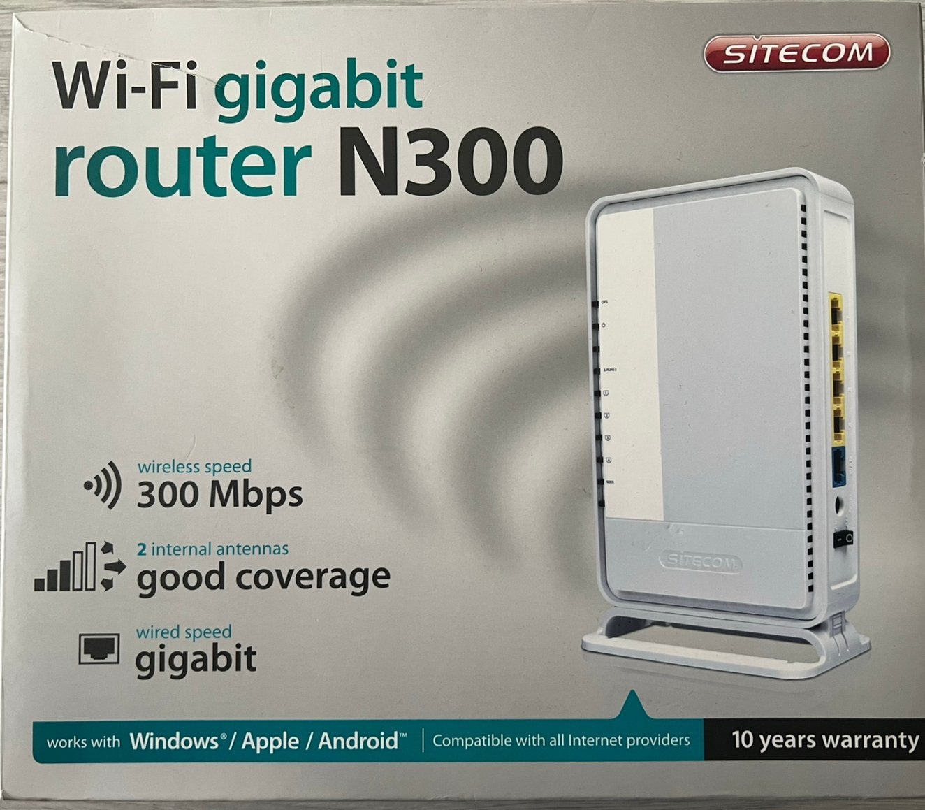 Sitecom Wi-Fi Router N300 – 300 Mbps – 4 LAN-poorten, Computers en Software, Ophalen, Zo goed als nieuw