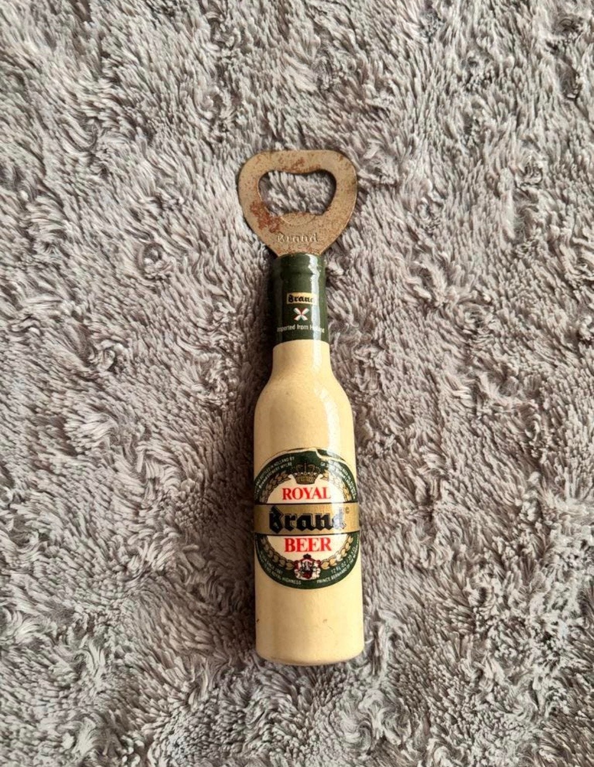 Flesopener in de vorm van een Brand Bierflesje, Verzamelen, Biermerken, Ophalen of Verzenden, Gebruikt, Flesopener, Brand