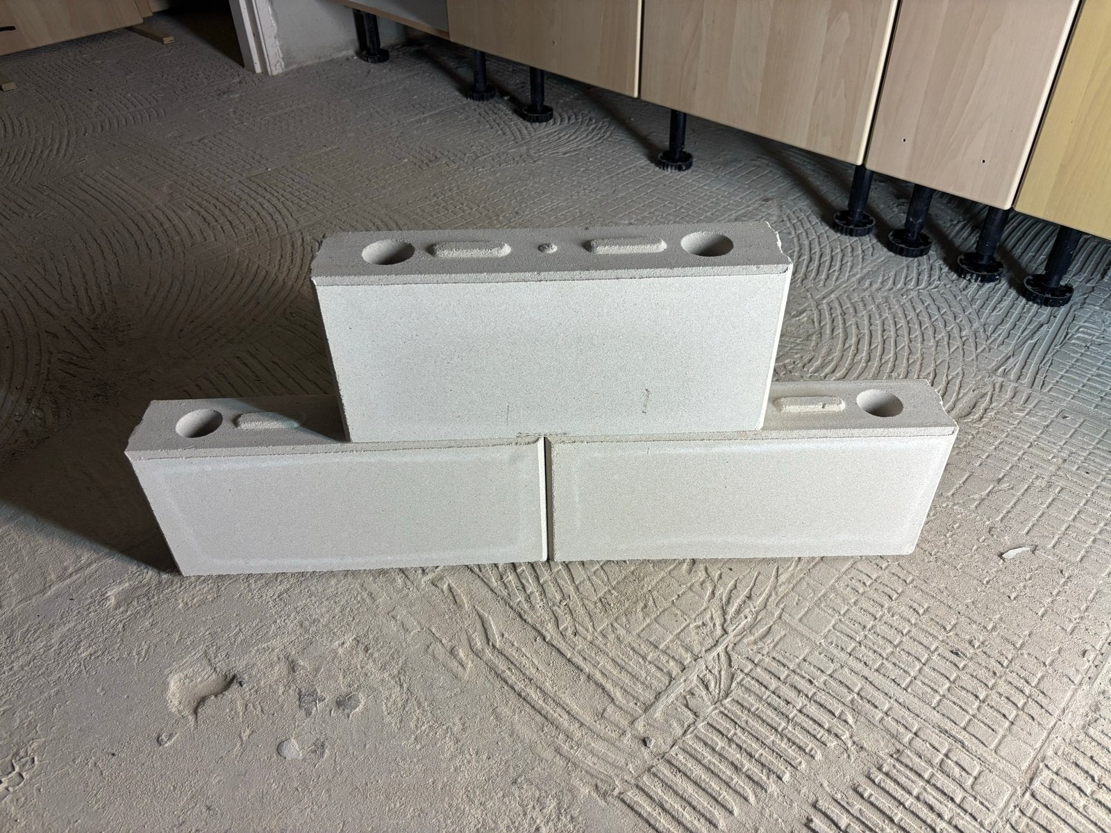 80 Facet Lijmblokken en 420 beton metsel blokken  - TEAB, Doe-het-zelf en Verbouw, Ophalen, Nieuw, Beton