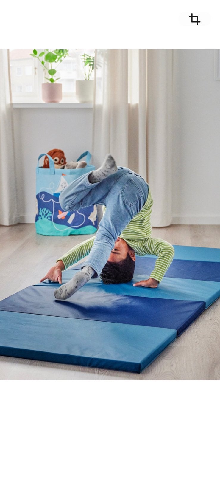 IKEA Plufsig gymnastiekmat (2 stuks) opvouwbaar speelmat, Ophalen, Nieuw