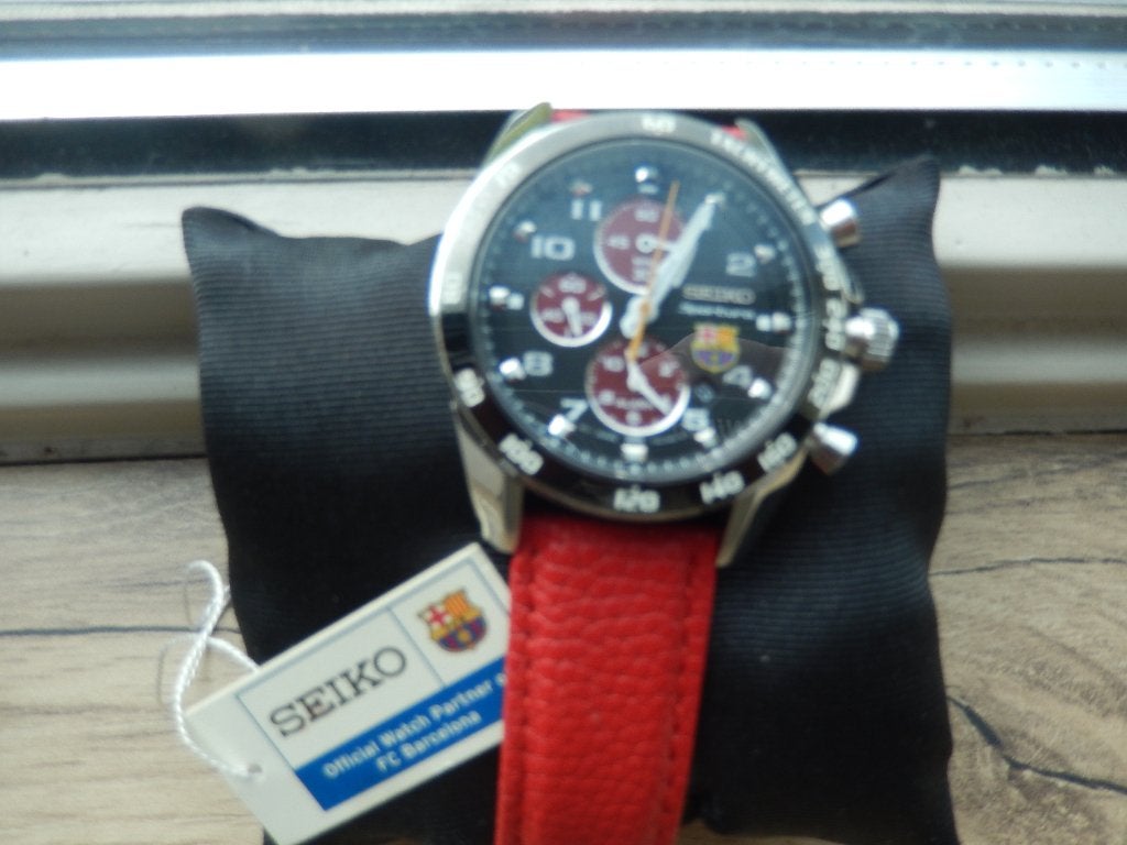 Seiko Sportura herenhorloge, Sieraden, Tassen en Uiterlijk, Seiko, Leer, Staal, Polshorloge