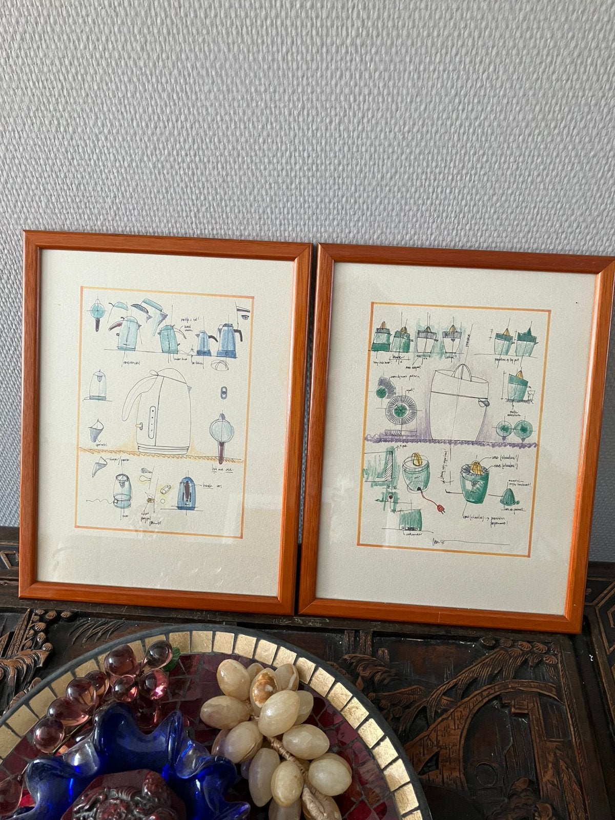 Schetsen ontwerpen van philips Alessi mendini 1995, Ophalen, Zo goed als nieuw