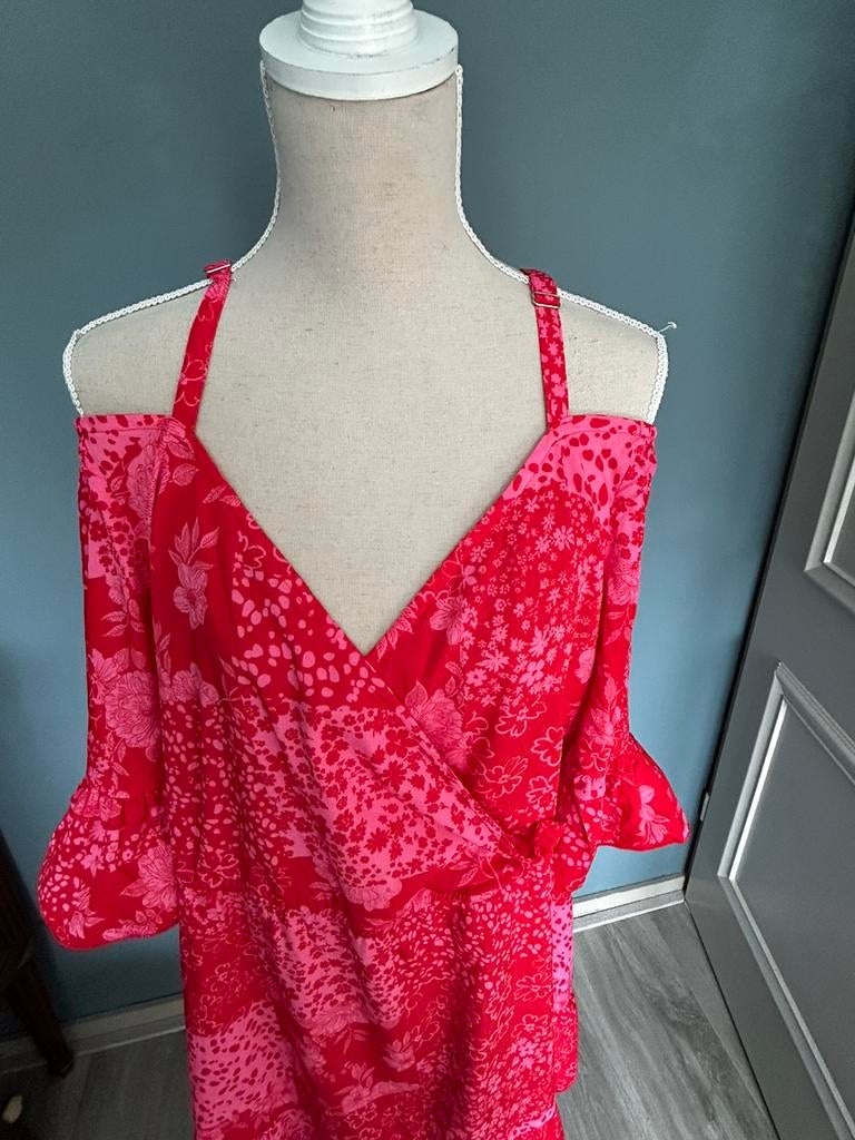 Tuniek carmen hals Yours London maat 58/60, Ophalen of Verzenden, Nieuw, Rood, Blouse of Tuniek