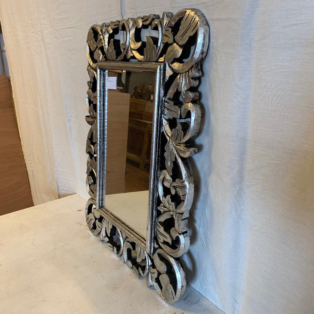 barok spiegel zilver met lijst 80 x 60 cm - Gratis bezorgd, TTM Wonen, Meubels – (Perzische) Tapijten en Woonaccessoires, Taag 63, 2491 CS, Den Haag (Forepark)