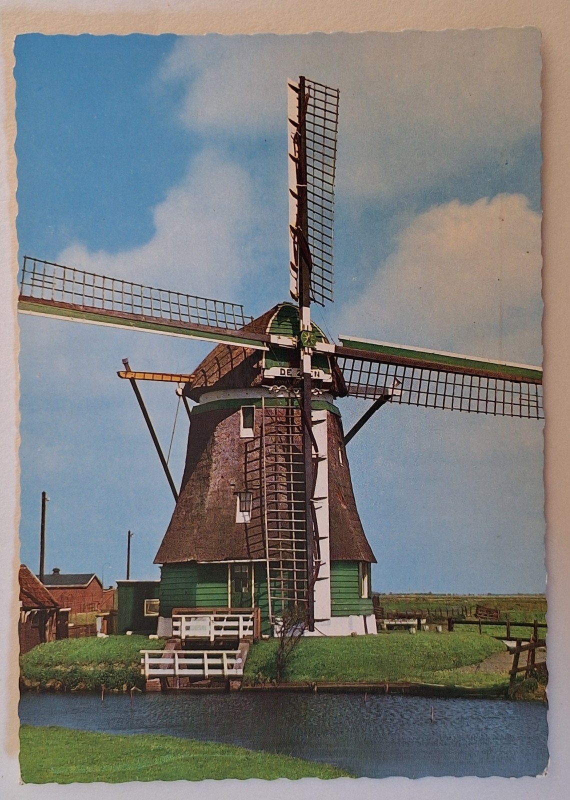 Oude Ansichtkaart Molen De Zien Uitgeest 1889, Verzamelen, Ansichtkaarten | Nederland, Ophalen of Verzenden, 1980 tot heden, Gelopen